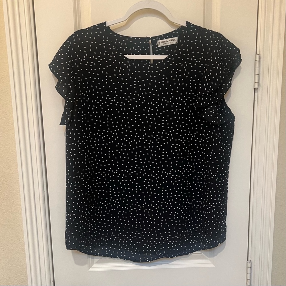 Black Polka Dot Blouse